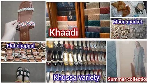 Moon market shopping 🛍 | khaadi new summer collection | affordable sandals in moon market |