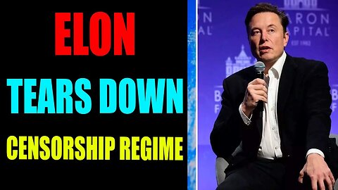 HOT NEWS! ELON TEARS DOWN CENSORSHIP REGIME: 'PUBLIC DESERVES TO KNOW'! TRUTH BOMB ABOUT TO EXPLODE!