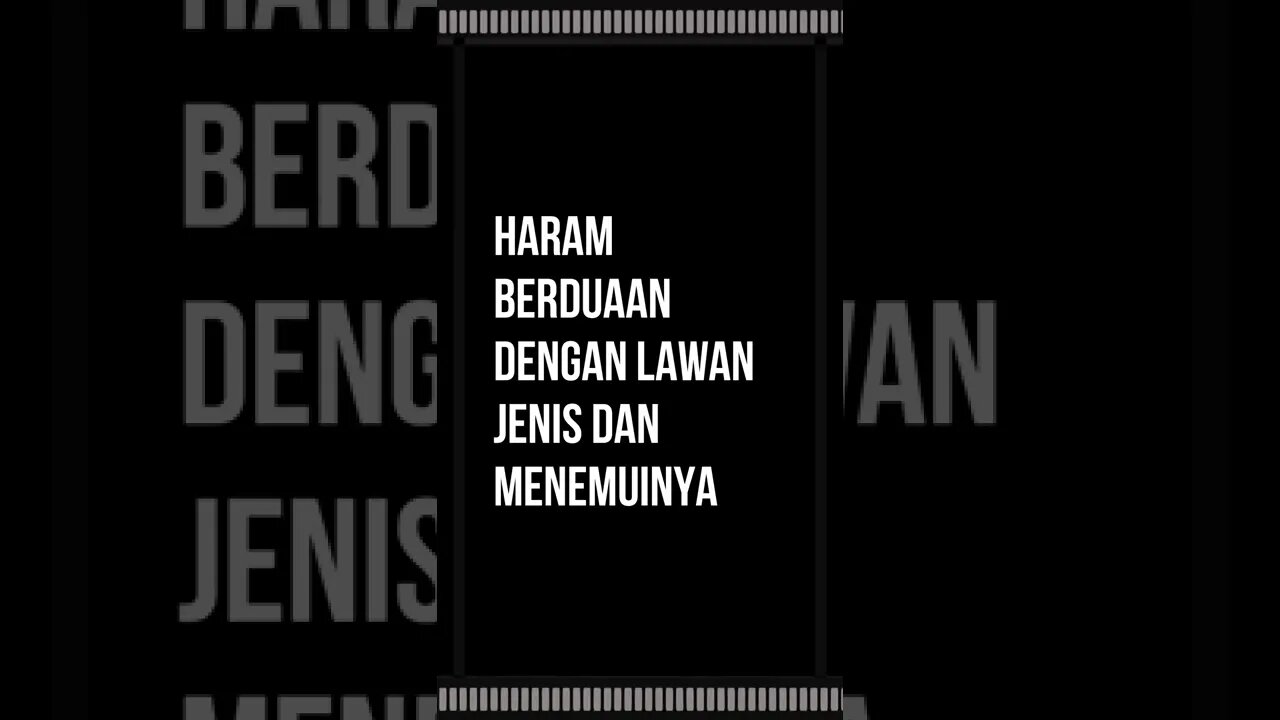 Haram berduaan dengan lawan jenis dan menemuinya