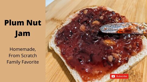 Plum nut jam