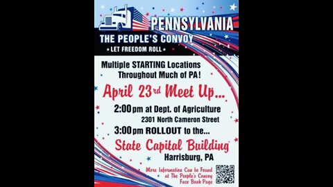 Harrisburg Pennsylvania LIVE 4.23.2022 freedom movement begins