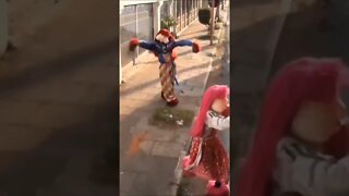 SUPER PULO NINJA, FOFÃO, PATATI, O MÁSKARA E HOMEM-ARANHA DANÇANDO NA CARRETA DA ALEGRIA