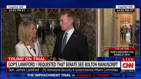 Senator Lankford joins CNN's Dana Bash to discuss his proposal to view John Bolton's Manuscript