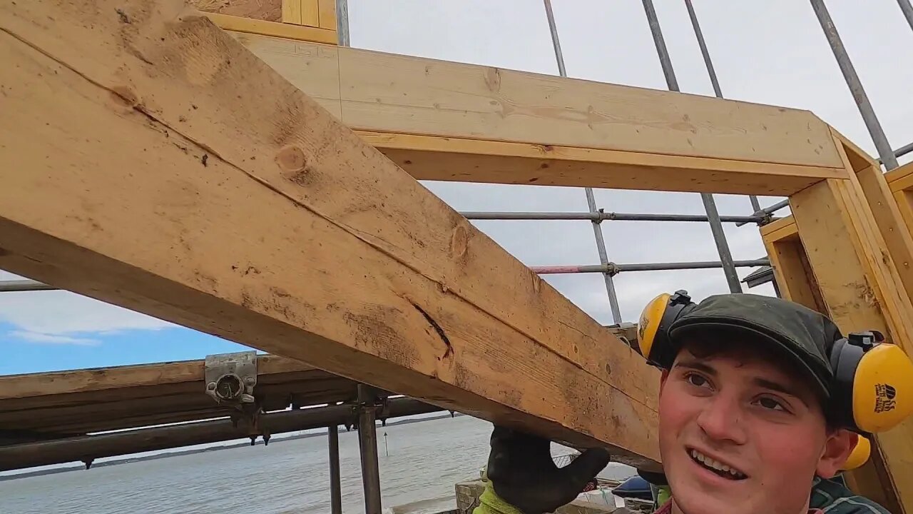 Walls, Walls & Lifting the Beams - A Construction Gig - Part 3