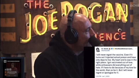 Joe Rogan Show #1919 Removed By Spotify For Questioning The Covid mRNA Vaccine! And We Know, LT Larry