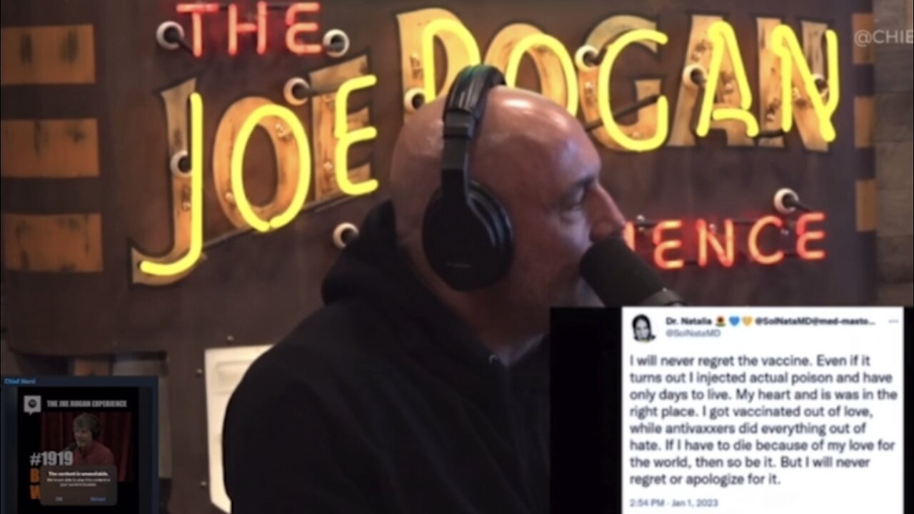 Joe Rogan Show #1919 Removed By Spotify For Questioning The Covid mRNA Vaccine! And We Know, LT Larry