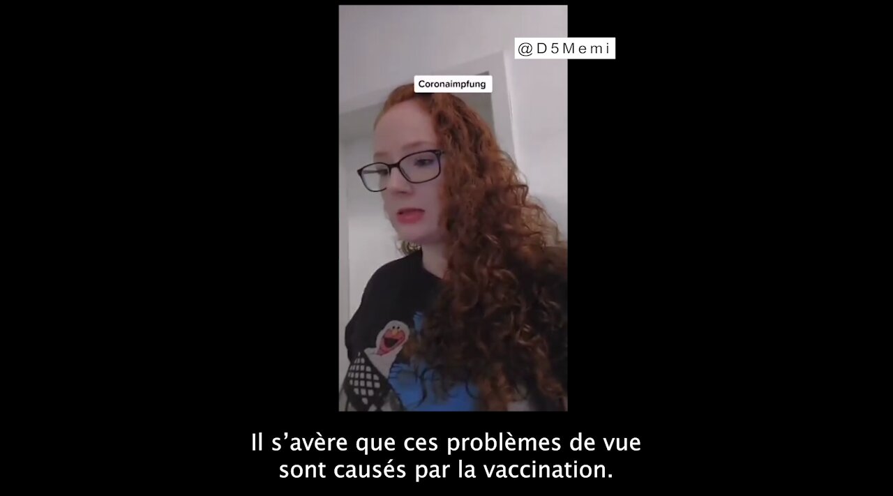 Une jeune aide-soignante perd progressivement la vue suite à une double vaccination BioNTech. VOstFR.