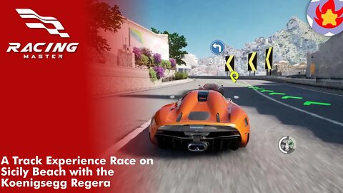 A Track Experience Race on Sicily Beach with the Koenigsegg Regera | Racing Master