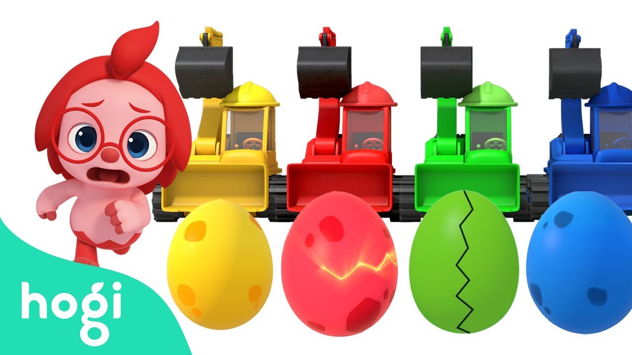 Learn Colors Fun: Colorful Excavators and Nursery Rhymes for Kids