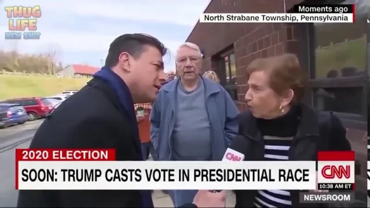 Elderly Couple Votes In 2020 Presidential Election