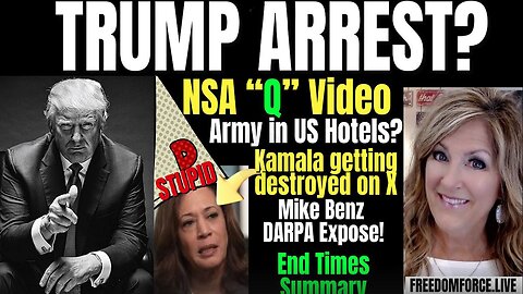 Melissa Redpill Update Today: "Trump Arrest? Army in NY, NSA video, Darpa, End Times Summary 9-1-24"