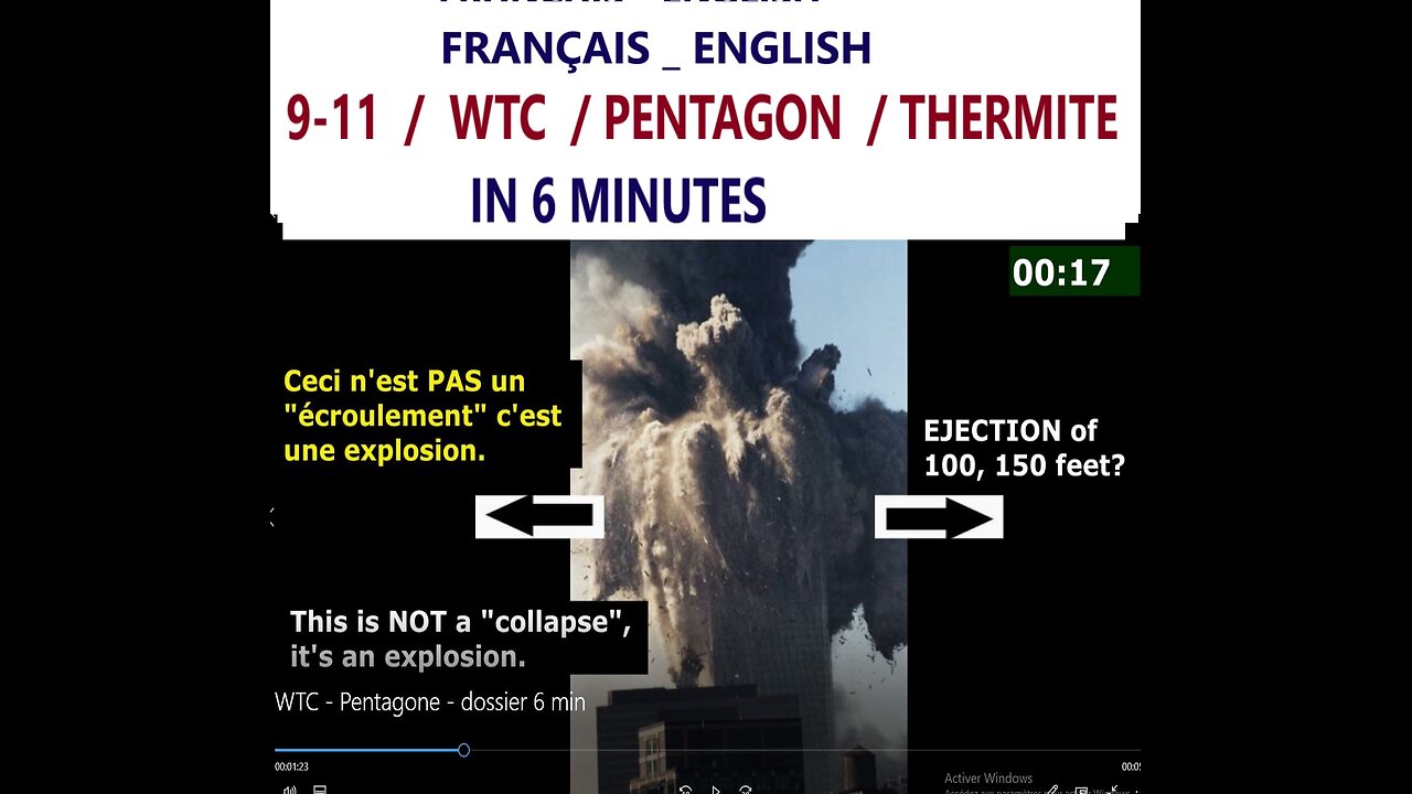 (Fran, Eng) WTC: 3 towers collapse / 94 beams / Thermite / Pentagon