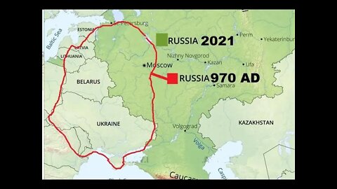 50% of the Original 970 A.D. Russia is the region called ukraine. Is that relevant in 2022? Discuss