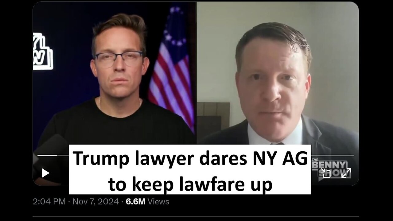 Trump's lawyer calls out NY AG lawfare