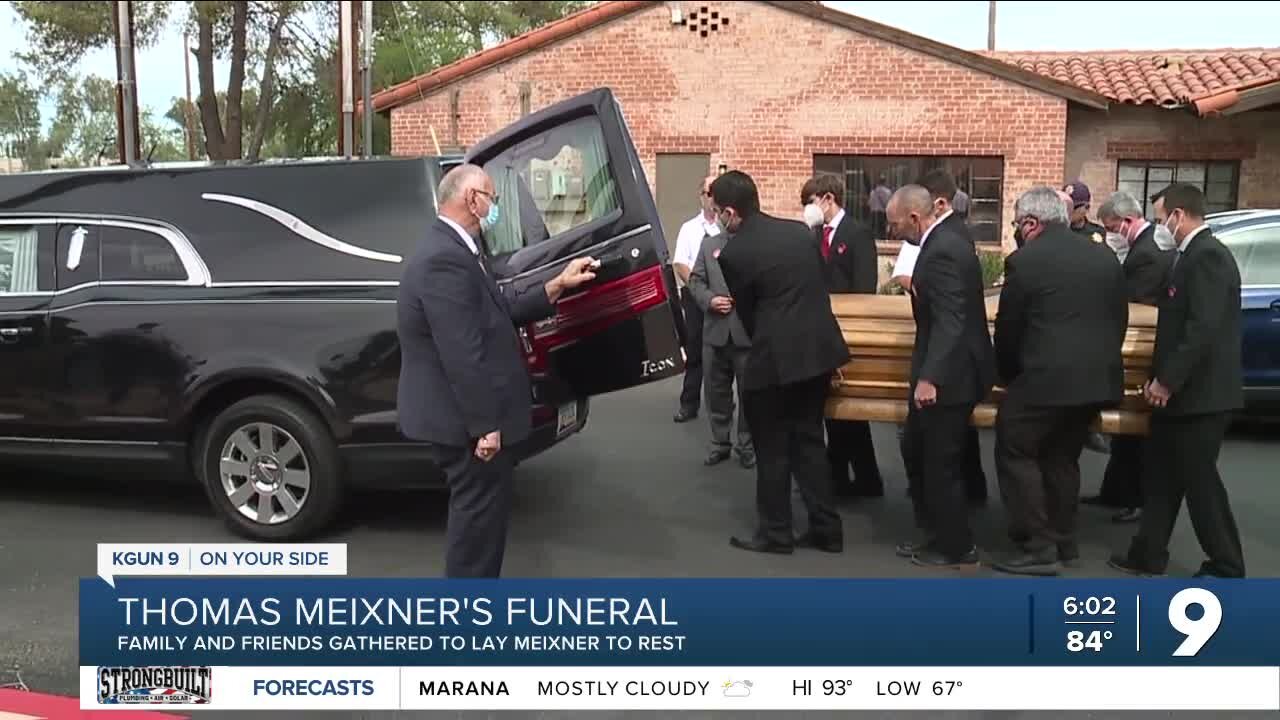 Professor Thomas Meixner's wife and sons give heartfelt speeches at his funeral