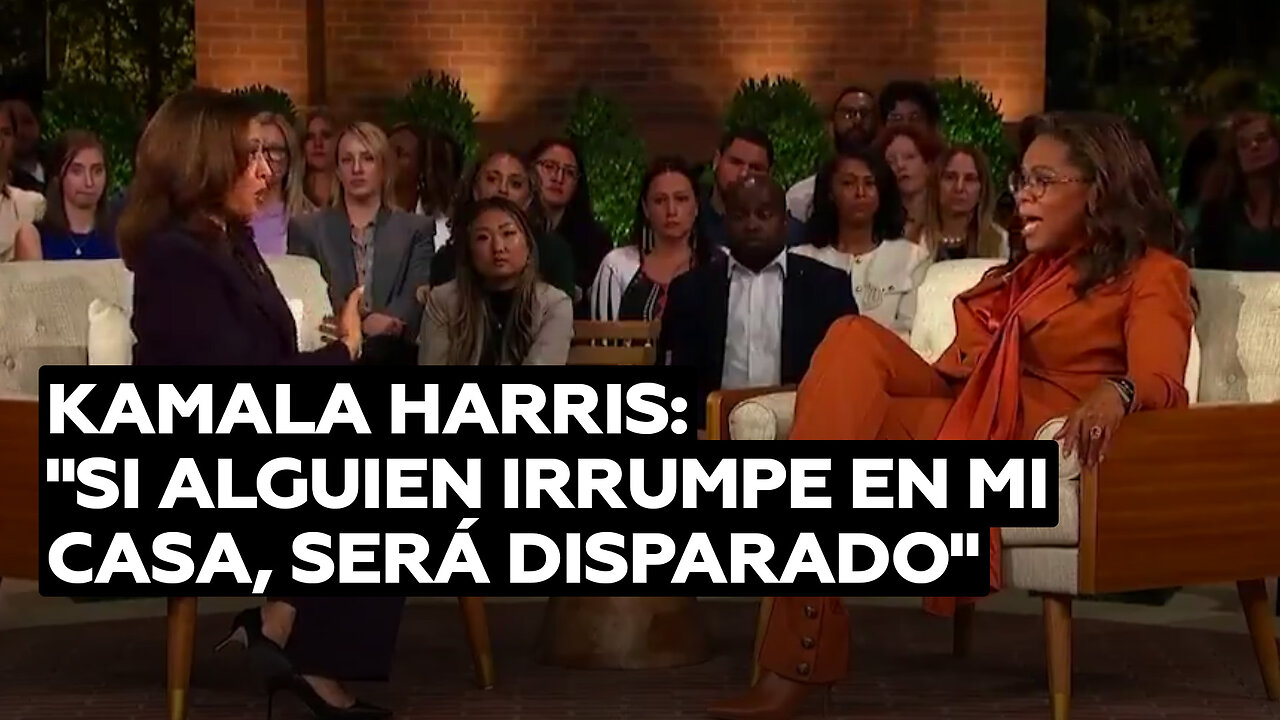 Kamala Harris: “Si alguien irrumpe en mi casa, será disparado”