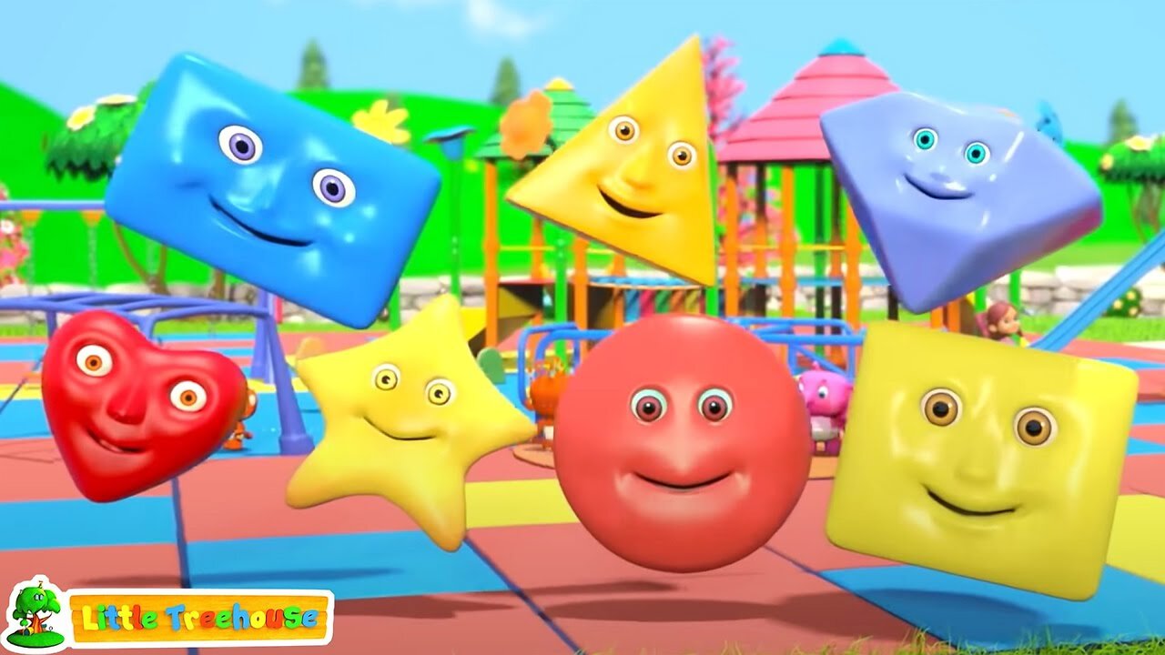 Shapes Song | Learning Videos for Babies | Kindergarten Songs & Nursery Rhymes | Kids Cartoon Videos