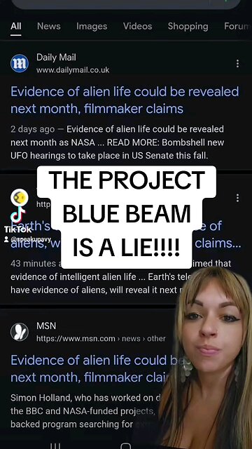 GOVERNMENT WILL ADMIT ALIENS EXIST SOON, PROJECT BLUE BEAM IS A LIE