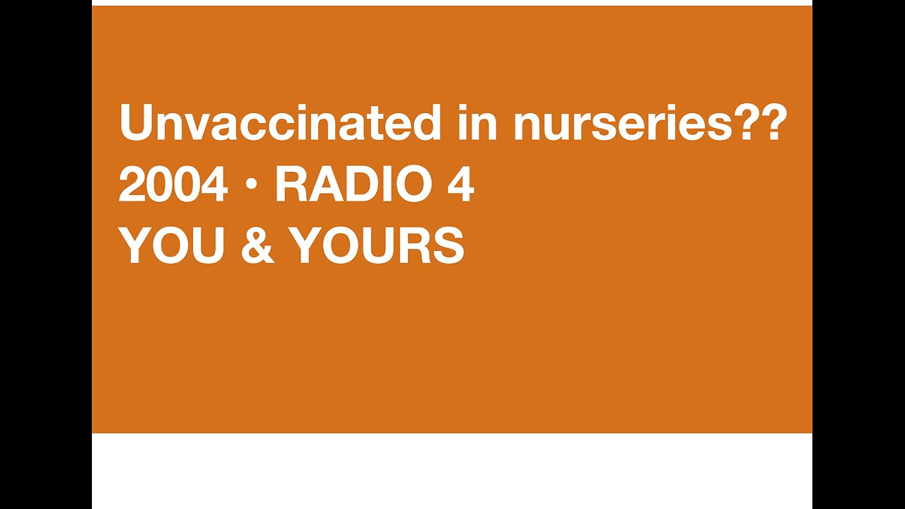 BBC Radio 4 • You & Yours • 2004