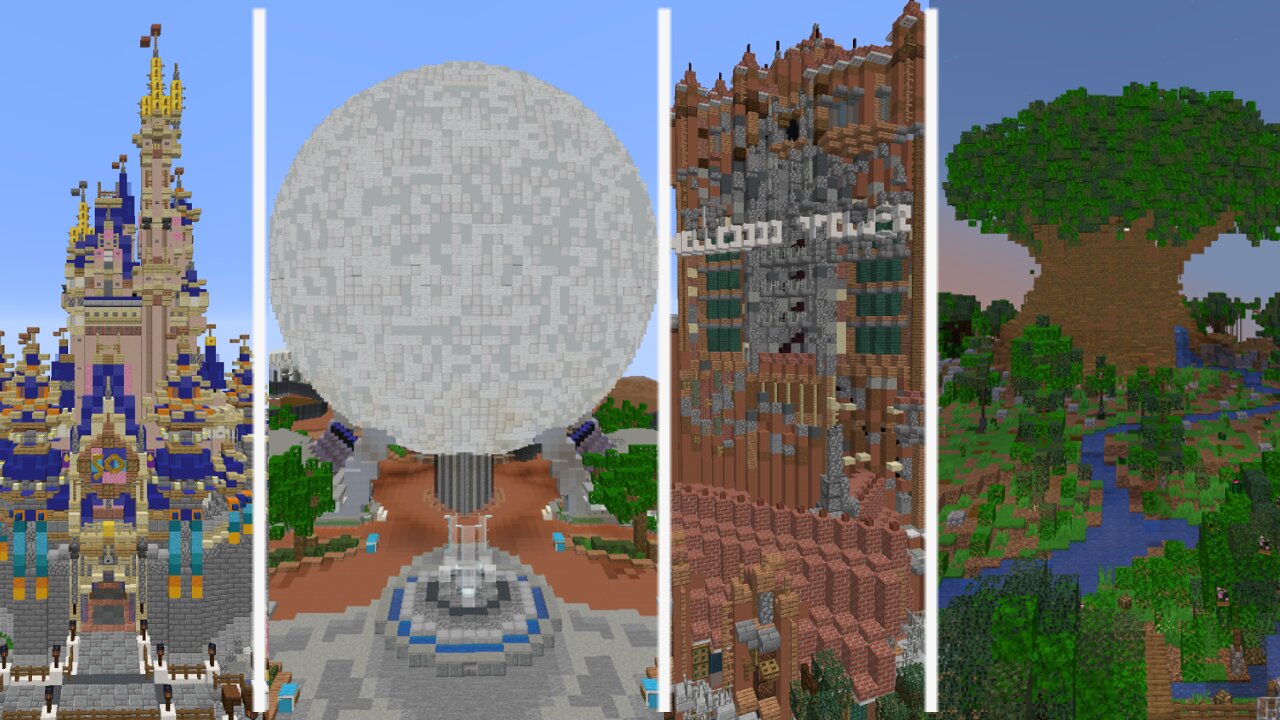 Disney World Virtual Park Hopping | MCParks Minecraft