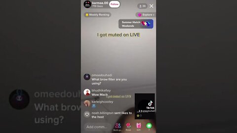 I got muted on LIVE for asking a question #funny #live #browfilter