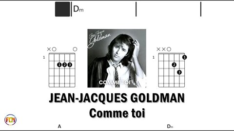 JEAN JACQUES GOLDMAN Comme toi - (Chords & Lyrics like a Karaoke) HD