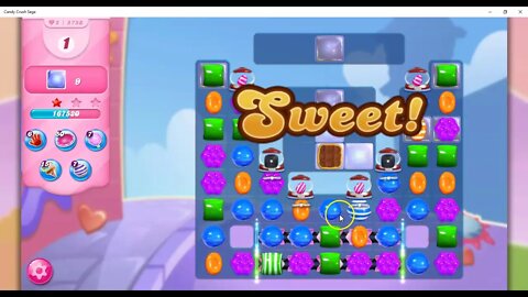Candy Crush Level 5758 Talkthrough, 25 Moves 0 Boosters