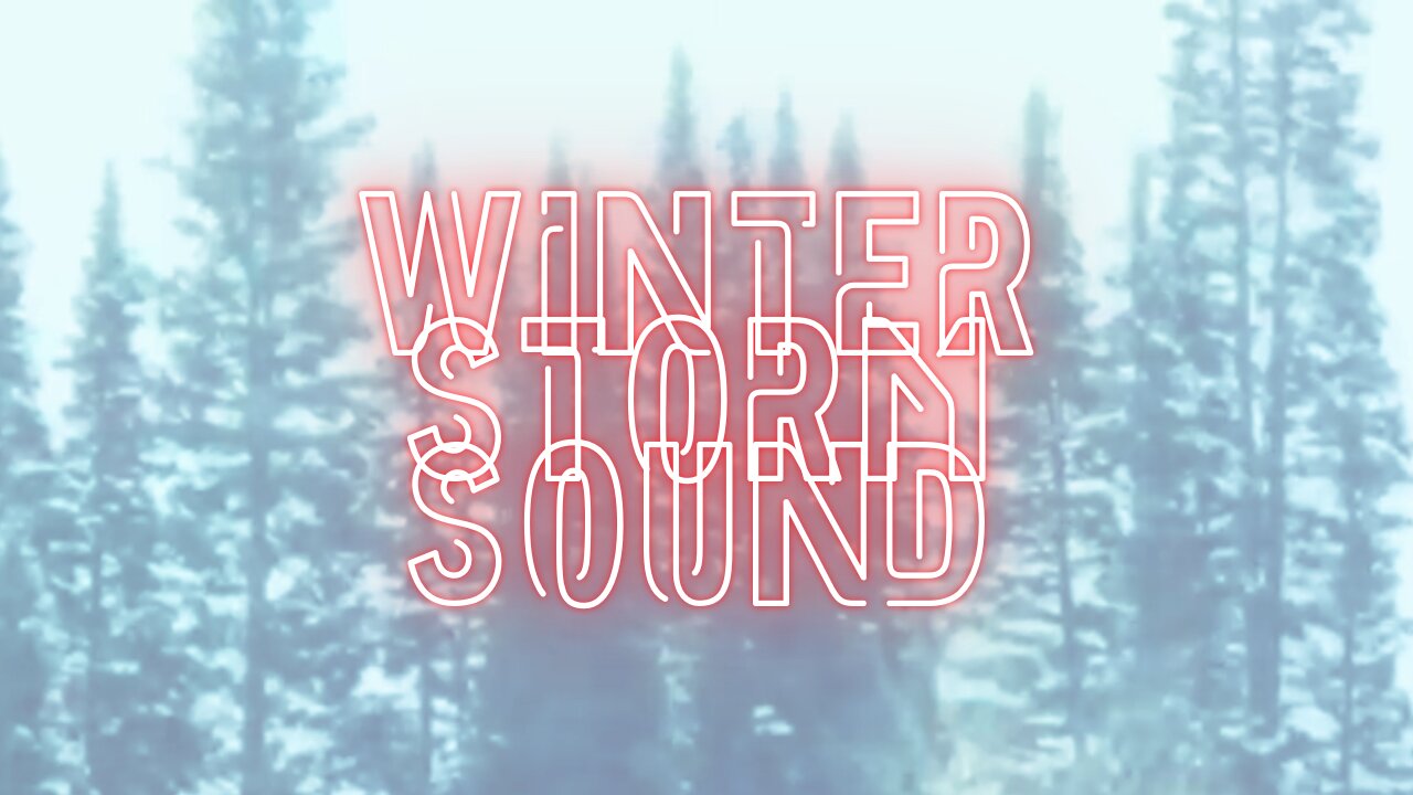 Winter storm sound - 1h