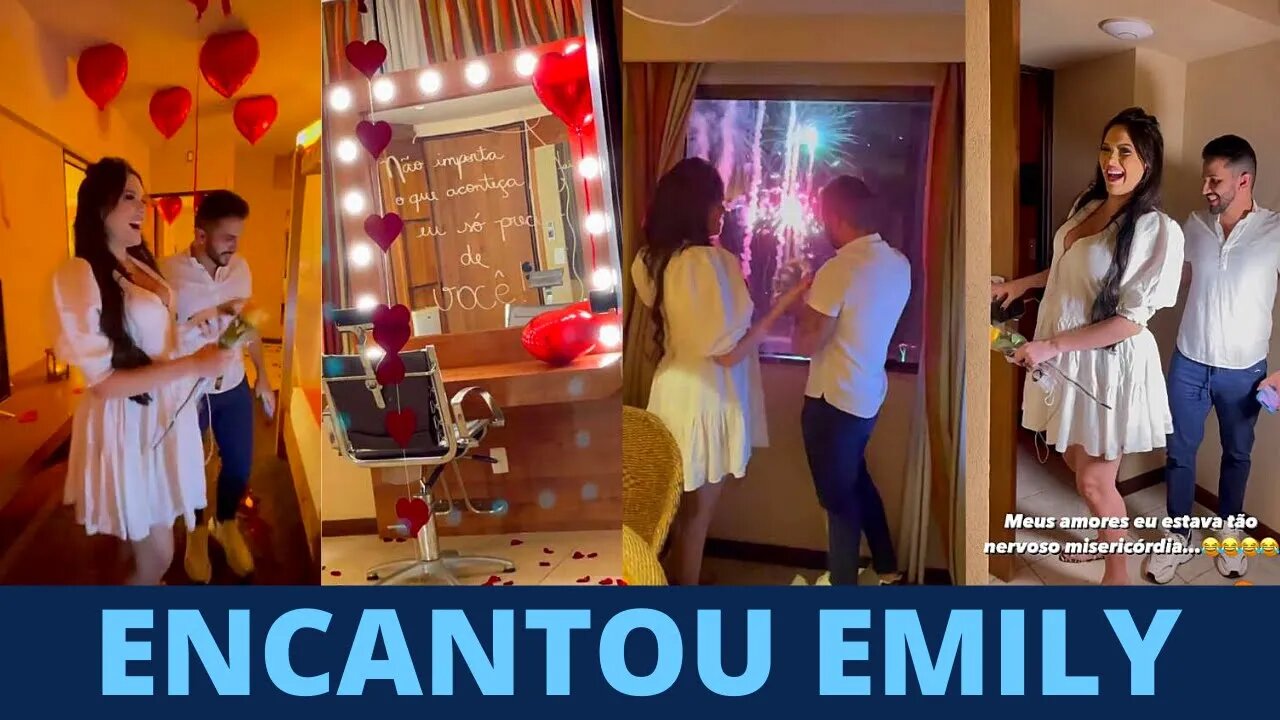 BABAL PREPAROU UM DIA DOS NAMORADOS HISTÓRICO PARA EMILY E CARLINHOS MAIA FICOU CURIOSO E JÁ MARCOU