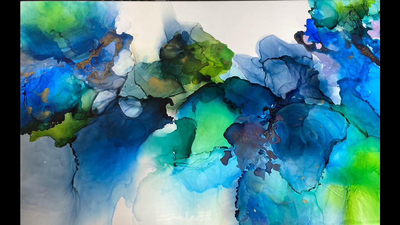 Stunning Watercolor Epoxy Countertop