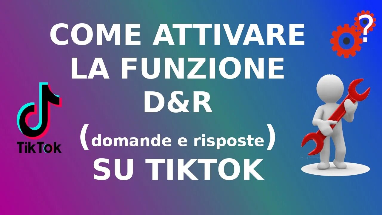 Come attivare la funzione D&R (domande e risposte) su TikTok. Spiegato Semplice! Tutorial