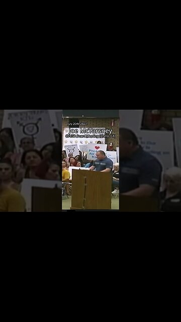 Joe McTarsney Public Comment - CVUSD Board Meeting (07-20-2023)