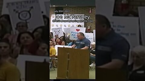 Joe McTarsney Public Comment - CVUSD Board Meeting (07-20-2023)