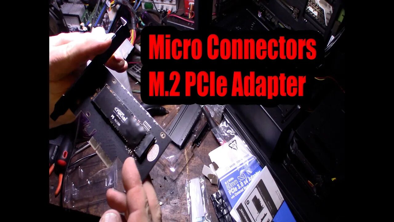 Micro Connectors M.2 NVMe SSD PCIe x4 Adapter Crucial P5 500GB CT500P5SSD8 PCIE-M20803HS FAST!!!