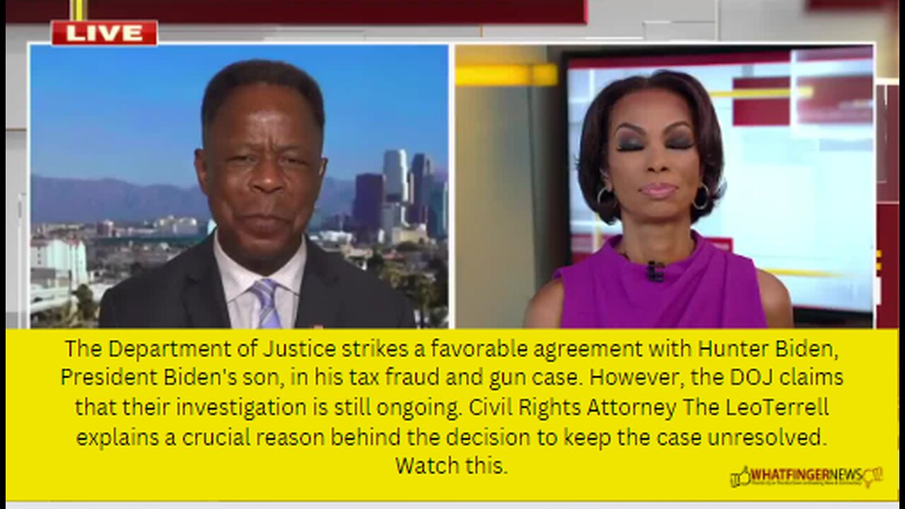 The Department of Justice strikes a favorable agreement with Hunter Biden