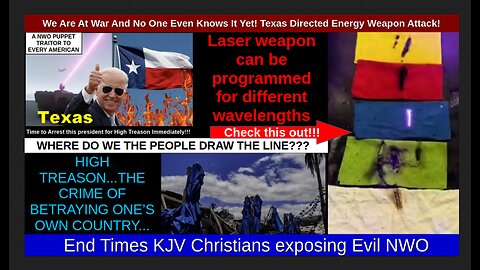 We Are At War And No One Even Knows It Yet! Texas Directed Energy Weapon Attack!