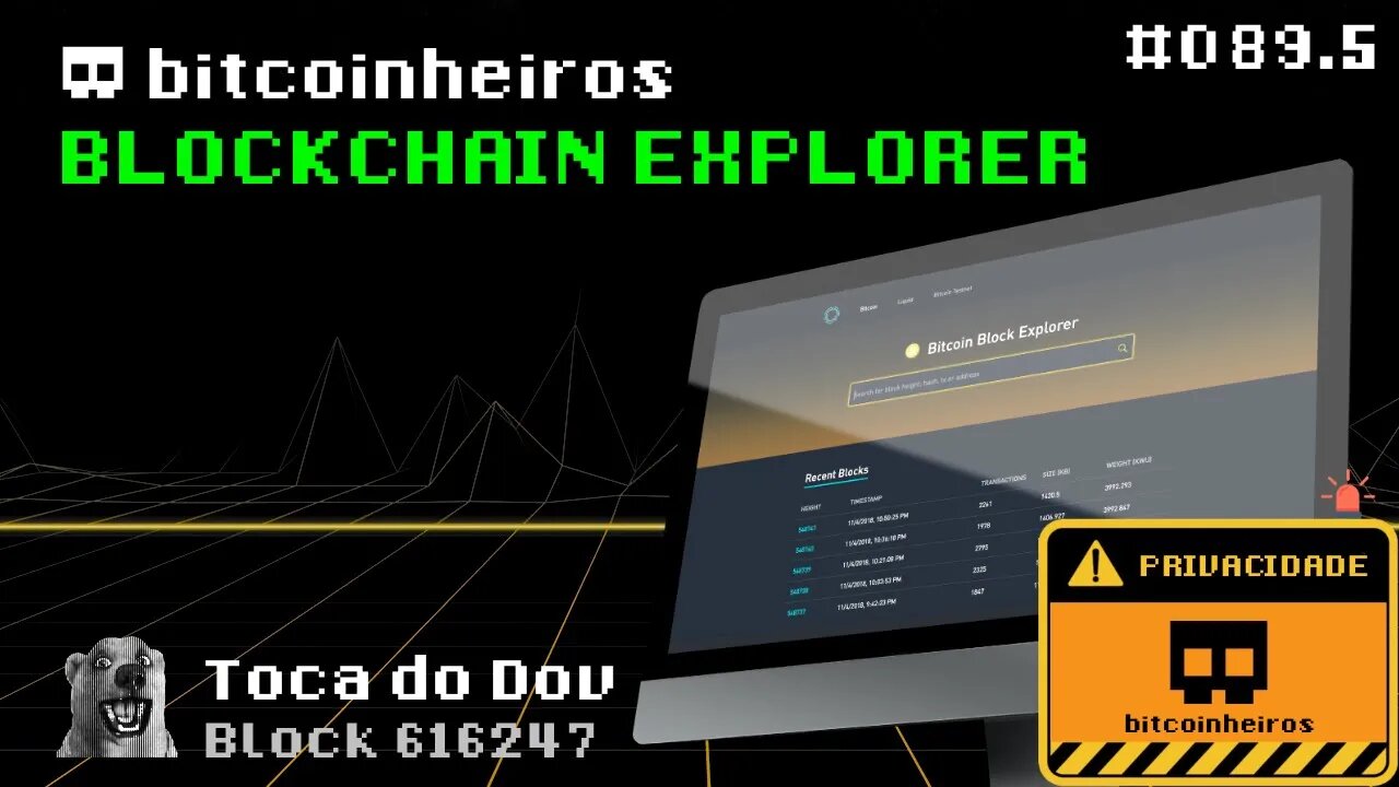 Blockchain explorer é ruim para a privacidade - Privacidade no Bitcoin