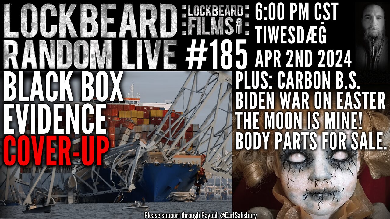 LOCKBEARD RANDOM LIVE #185. Black Box Evidence Cover-Up