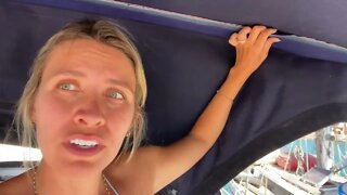 237 | Fritando e Arrumando, sem Bimini !! - Sailing Around the World