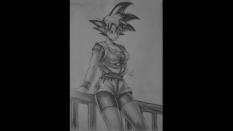 Female Goku sketch