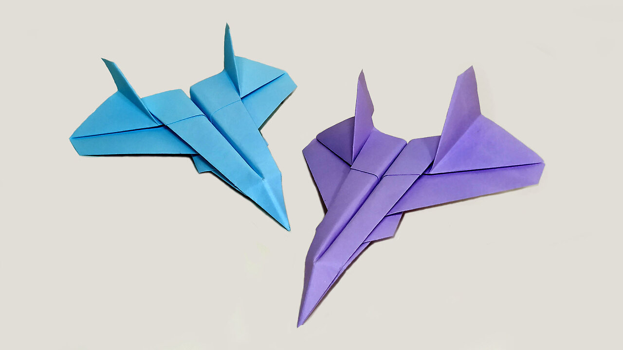 DIY Origami Jet F22 Raptor Tutorial