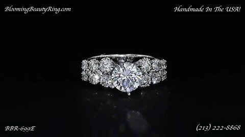 BBR 699E Engagement Ring By BloomingBeautyRing com