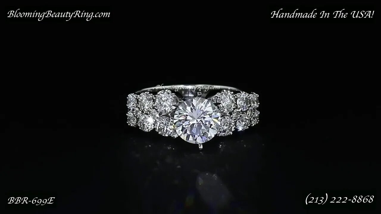 BBR 699E Engagement Ring By BloomingBeautyRing com