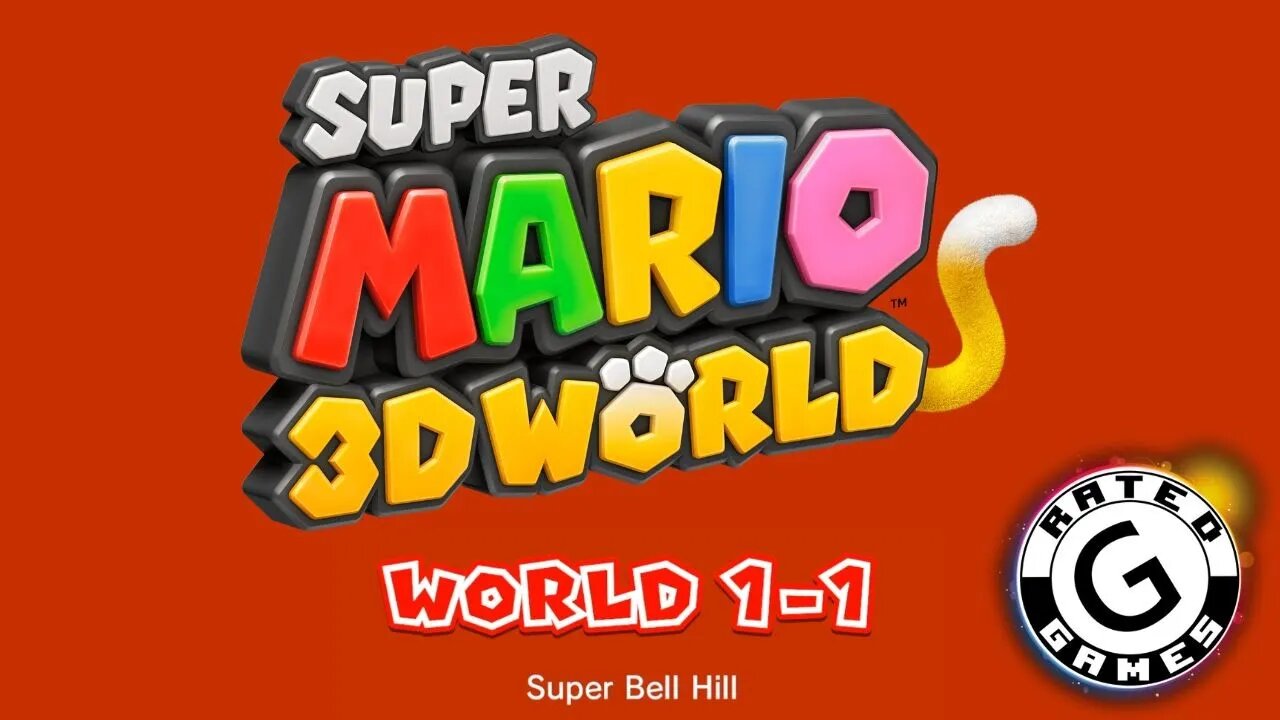 Super Mario 3D World No Commentary - World 1-1 - All Stars and Stamps