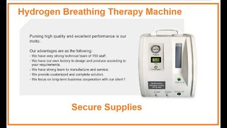 Hydrogen Oxygen Breathing Machine