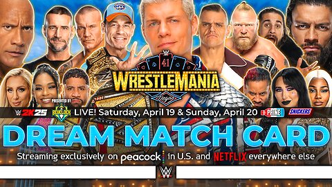 WWE WrestleMania 41 - Dream Match Card [v8]