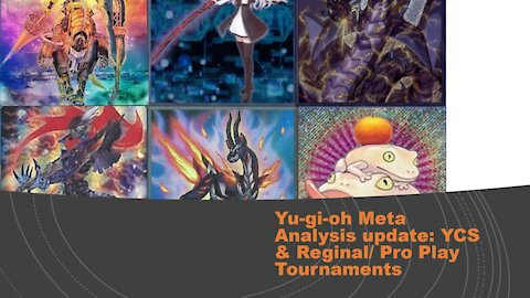 Yugioh December 2019 Meta Analysis update: YCS & Regionals