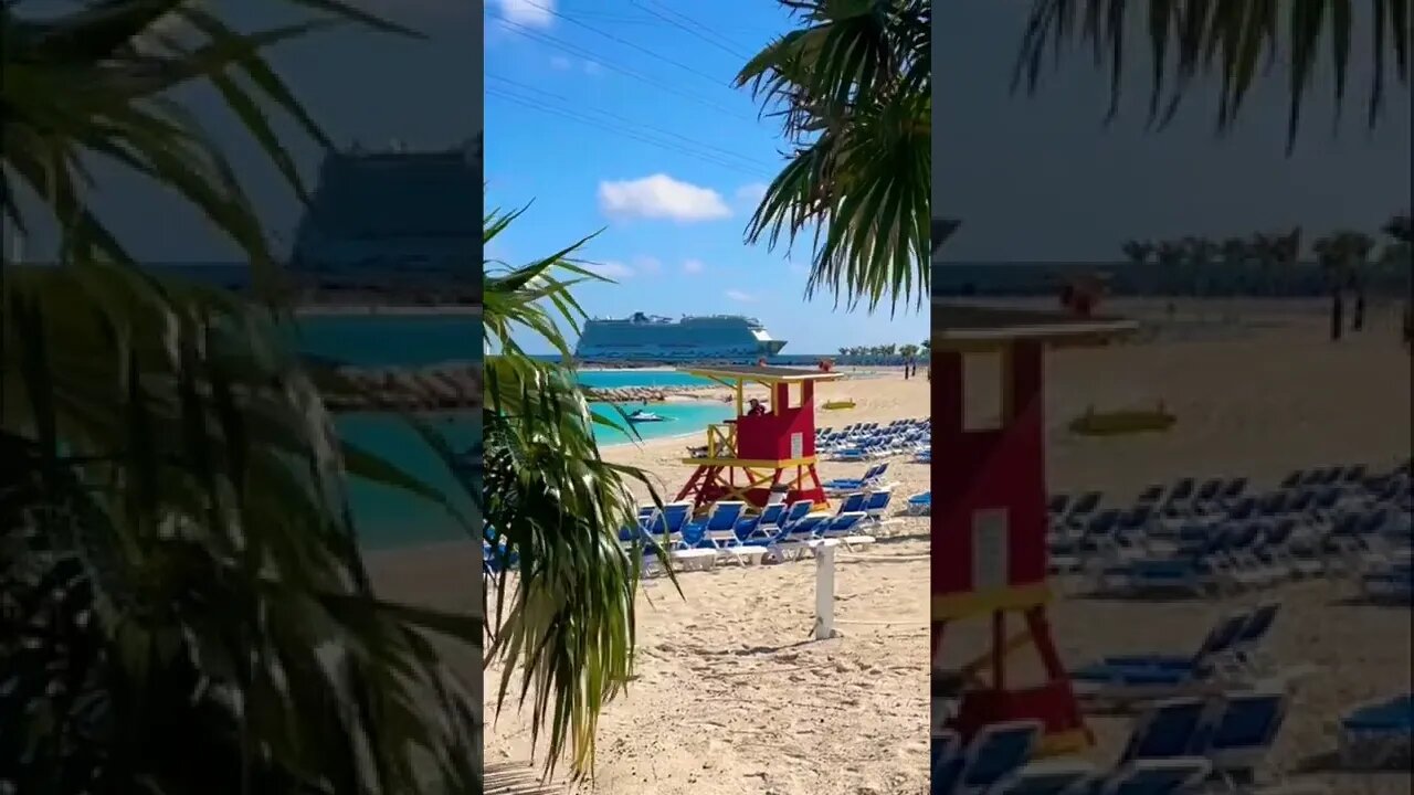 Norwegian Encore Anchored off of Great Stirrup Cay