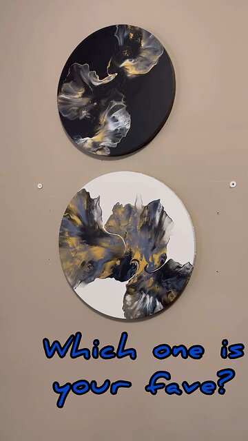 Pick your fave! #art #shorts #clock #abstractart #black #white #gold