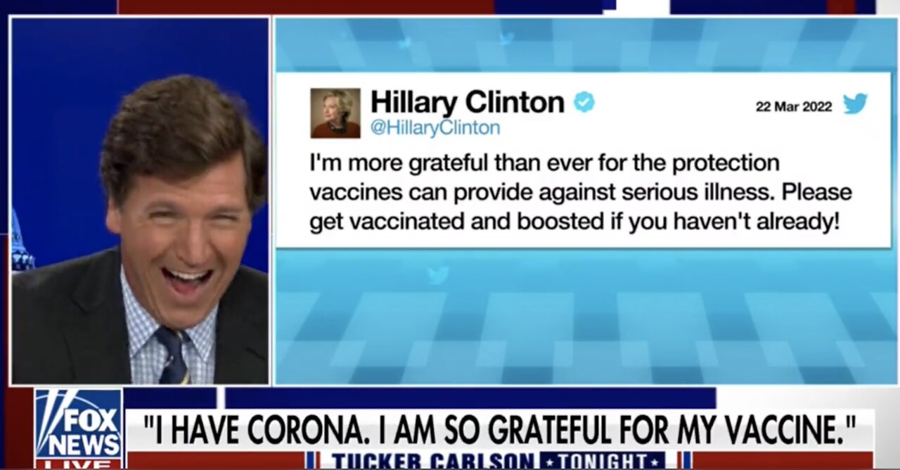 Tucker Carlson Mocks Hillary Clinton After She Tweeted Out Personal Medical Information